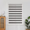 QiBoYuYe Day Night Blind Zebra Roller Blinds Blackout Window Curtain For Bedroom Door Windows Aluminium Cassette Translucent Vision Curtains (Grey Width 105cm X Height 150 cm)