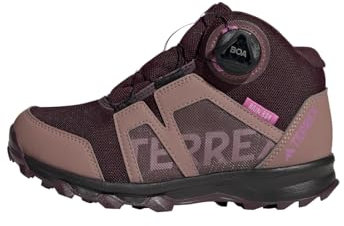 adidas Terrex BOA Mid RAIN.RDY Hiking Shoes Trailrunning-Schuhe, Maroon/Matt Purple/Wonder Red, 38 EU