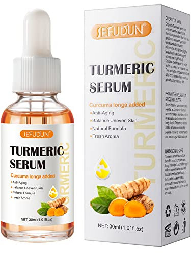 Sérum de Curcuma Pour L'élimination Des Taches Sombres, Huile de Sérum Correcteur de Taches Sombres au Curcuma Pour Le Visage et le Corps