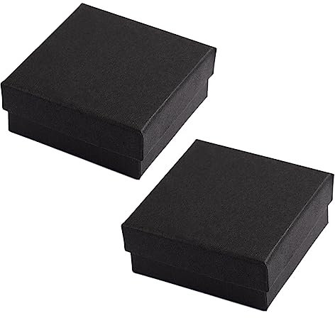 XPEX 2 pièces Boite Cadeau Vide,Boite Cadeau Bijoux,Simple et Pratique, Discret et Unique, très approprié pour Le Stockage de Bijoux