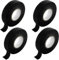Diompirux 4 Pièces Ruban de Câbles Noir, 19mm x 15m, Ruban Adhésif Isolant, Auto-adhésif, pour Ménage Voiture Moto Faisceaux de Câbles