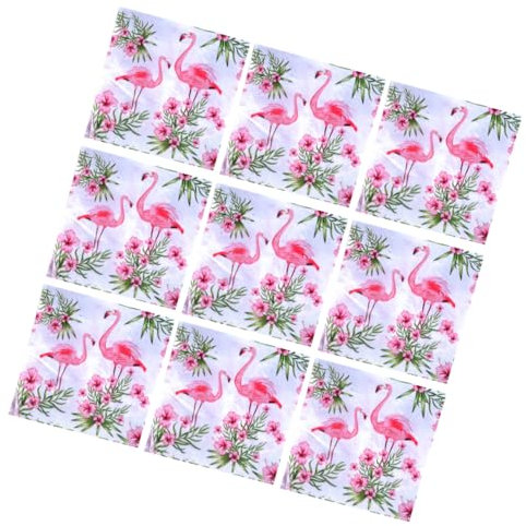 Healeved Papierservietten Mit Flamingo-aufdruck – 40 Stück Wiederverwendbar Und Ideal Für Abendessen Bankette Und Partys