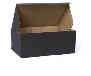 WePack 25 Stück Maxibriefkartons 250x150x100 mm Innenmaß Maxibrief Versand Post Faltschachtel 1-Wellig Fefco 426 Schwarz Postkarton Versandschachtel Paket Päckchen Versandkarton warensendung