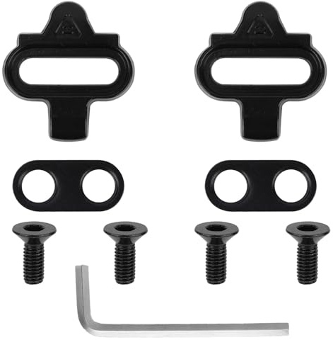 Lot de 9 crampons de vélo, clips de crampons pour vélo d'intérieur et VTT, compatibles avec Shimano SPD SM-SH51, rondelles et vis incluses