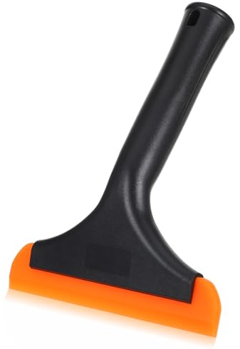 Scheibenabzieher Auto, Silikon Fensterabzieher, Klein Duschabzieher, Vielseitig Fenster Abzieher Auto für Autofenster, Spiegel, Glas, Küchen, Badezimmer (Schwarz)