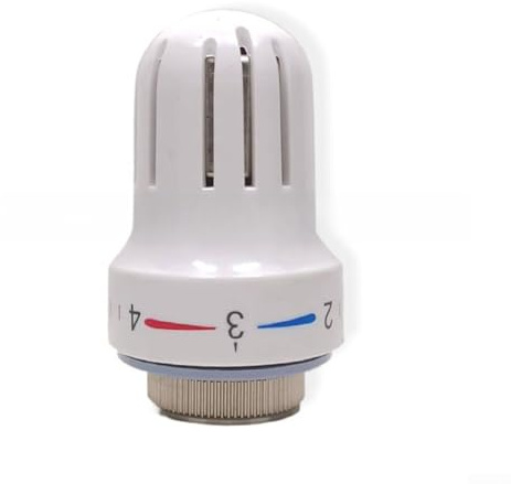 Cabeza termostática de la válvula M301.5, cabeza del control de la temperatura del radiador con la protección contra heladas, control de temperatura de 5 ajustes para el sistema de calefacción de piso