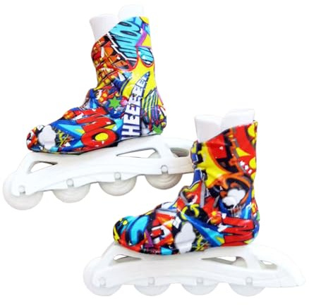 Finger Skate Shoes - 1 Set Mini Roller Skates Fun Board Equipment | Breakdance Training Prop Boys Girls Gift Home Keychain Decoration Office Display St