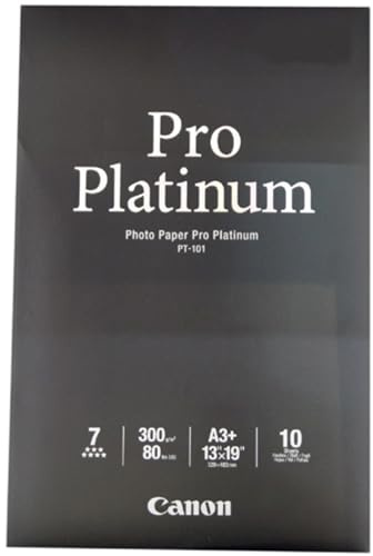 Canon 2768B018 Photo Paper Pro Platinum, 13 x 19 Inches, 10 Sheets