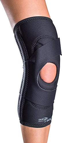 DonJoy Lateral J Patella Knee Support Brace with Hinge: Drytex, Left Leg, Medium