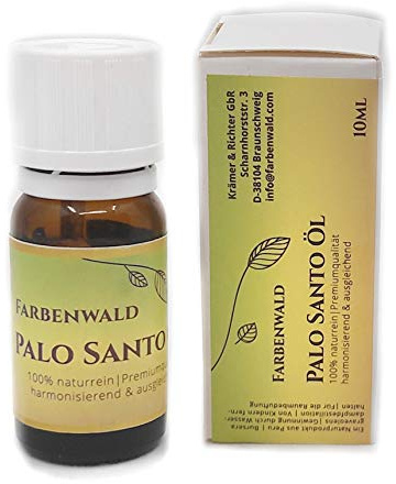 Farbenwald - Palo Santo Olio volatile, 10ml, dal Perù, alta qualità, 100 per cento puro, senza additivi