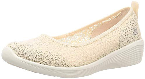 Skechers Women's Arya Airy Days Closed Toe Ballet Flats,Neutral,3.5 UK