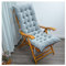 HUALEMEI 8cm Verdicken Schaukelstuhl Auflagen,Anti Slip Schaukelstuhl Kissen Mit Krawatten,Komfort Untere Rücken Schmerzkissen Zu Chaise Sofa-Grau 125x48cm(49x19inch)