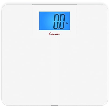 Escali High Capacity Anti-Slip Digital Bathroom Scale for Body Weight with Extra-High 562-lb Capacity, Batteries Included