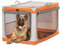 A 4 Pet XL Soft Dog Crate, 40 Inch Dog Travel Crate Extra Large,with Adjustable Steel Frame, Easy On The Go, Easy to Stow, Lightweight Fabric Soft Dog Crate, Orange
