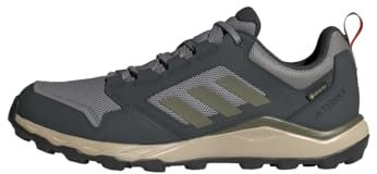 adidas Herren Tracerocker 2.0 Gore-TEX Trail Running Shoes Trailrunning-Schuhe, Solid Grey/Olive Strata/Carbon, 43 1/3 EU