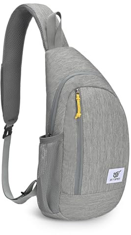 SKYSPER Brusttasche Schultertasche Leichte Sling Bag Herren Klein Schulter Tasche RFID-Schutz Crossbody Backpack Anti-Diebstahl Umhängetasche für Wandern Reise