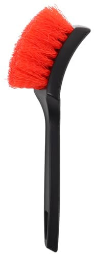 HOMSFOU Brosse De Nettoyage pour Tapis Et Intérieur Voiture Brosse à Poils Haute Performance Poignée Ergonomique pour Moquettes Tissus Et Sols Usage Automobile Et Domestique Rouge