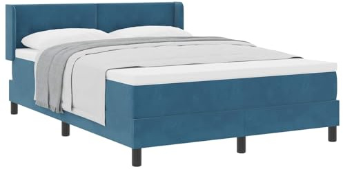 vidaXL Materasso a Molle Indipendenti in Velluto 140X190 cm Strato di Schiuma Medio-Dura Confortevole Chiusura a Zip Adatto per Adulti Ottimi Camere da Letto e Camere per Ospiti Protezione Topper Arr