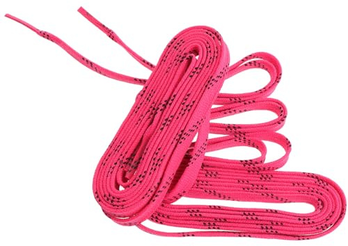 BRIGHTFUFU Lacets de Hockey Cirés Résistants à l'usure pour Patins à Glace et roulettes, Taille 96, Accessoires Pratiques pour Patinage sur Glace