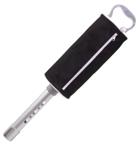 ICDKOYK Tubo recuperador de Pelotas de Golf con Bolsillo de Almacenamiento, Regalo para golfistas, colector de Pelotas de Golf, Color Negro