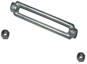 5 Stück - Spannschloss M8 + Kontermuttern links + rechts