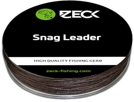 Zeck Snag Leader 50m 0,90mm 113kg, geflochtene Schnur zum Welsangeln, Welsschnur, Wallerschnur, Schlagschnur