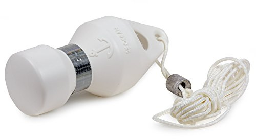 wellenshop professionelle Ankerboje weiß mit Reflektor und 9,5 Meter Leine Mooringboje Boje