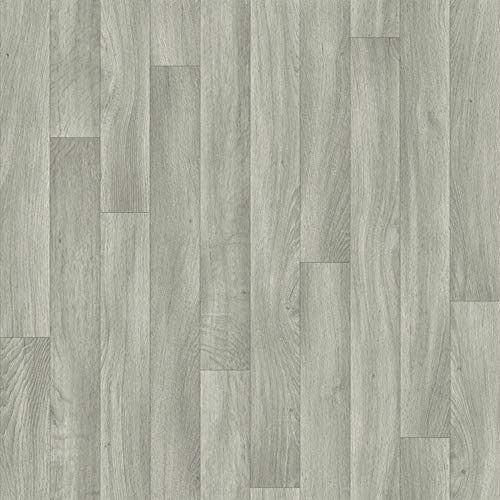 Apollo Grey Oak Anti Slip Wood Effect Vinyl Flooring Lino (2m x 5m)