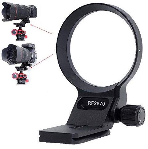 iShoot Metal Tripod Mount Ring Lens Collar Compatible with Canon RF 28-70mm f/2L USM, Lens Support Holder Bracket Bottom is Arca-Swiss Fit Quick Release Plate Suitable for ARCA Fit Tripod Head Clamp