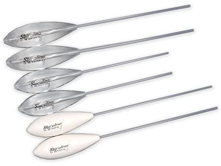 Sbirulino® Kit Mix 6 Stück schwimmende und halbsinkende Bombarden (Set 30-35-40 gr. halbsinkende Bombarden und 30-35-40 gr. schwimmende Bombarden)