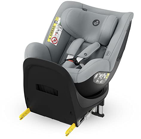 Maxi-Cosi Mica Eco i-Size, Silla Coche 360 Giratoria, 3M-4A (61-105 cm), Silla Coche Bebe i-Size , 5 Pos. Reclinación, Reposacabezas Ajustable, Protección Impactos Laterales G-CELL, Authentic Grey