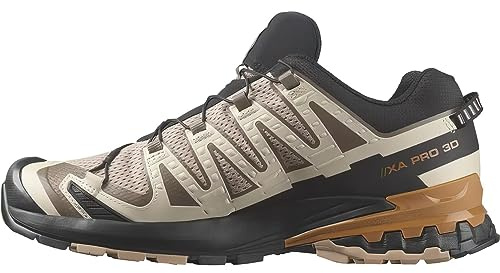 Salomon Mens Xa Pro 3D V9 Goretex, Natural/Black/Sugar Almond, 11 UK