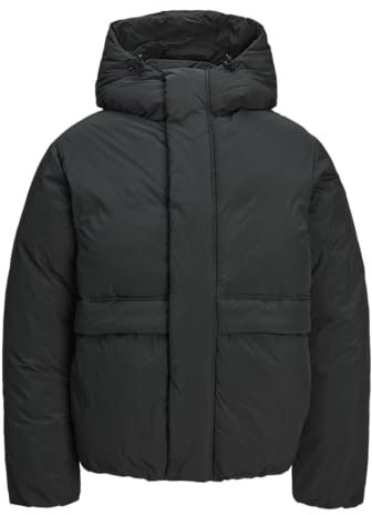 JACK & JONES Men's Jprccbolton Short Buffer Puffer Jacket, Black, L