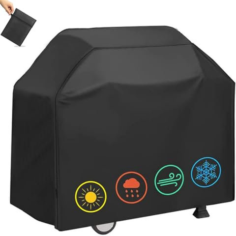 Grillabdeckung Wetterfest Grill Abdeckhaube,[147 * 61 * 122cm] Grillabdeckung Wetterfest 420D Oxford-Stoff Grill Abdeckhaube Grillabdeckung für Gasgrill, Reißfest,wasserdicht,UV-Beständig Schutzhülle