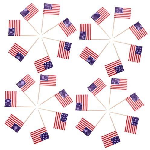 Hoement 1000stücke Zahnstocherflaggen Für Cupcakes Dekorative Partyaccessoires Essbare Tortendeko Und Kreative Tischdekoration Für Geburtstagsfeiern Und Hochzeiten