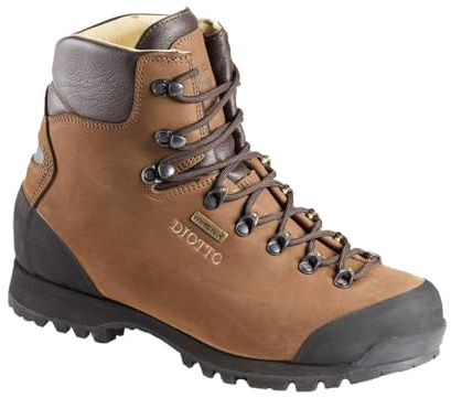 DIOTTO Botas de caza y trekking Caracoi, piel nobuck, membrana Windtex, impermeables y transpirables (Marrón, Sistema tallas calzado EU, Adulto, Números, mediano, 37)