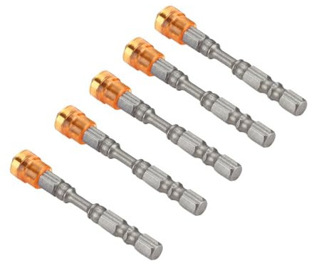 Magnetic PH2 Drywall Screwdriver Bits Set with Cross Head Design for Precision and Durability - 1/4 Inch Shank - Red - Ideal for Power Drills and Cordless Tools (Red) (Color) (Yellow)