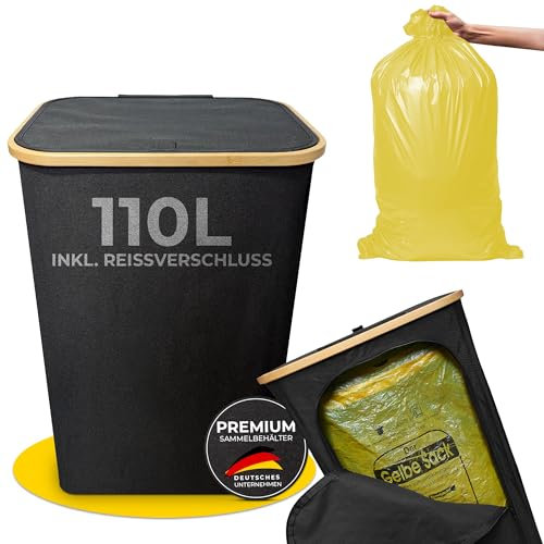 Avelya Gelber Sack Ständer (Schwarz 110L)