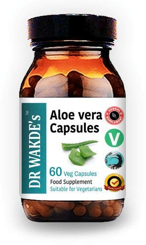 DR WAKDE'S Aloe Vera Kapseln (60 Veg Caps, Ayurveda-Ergänzung, Vegan, Kräuter, Natürlich)