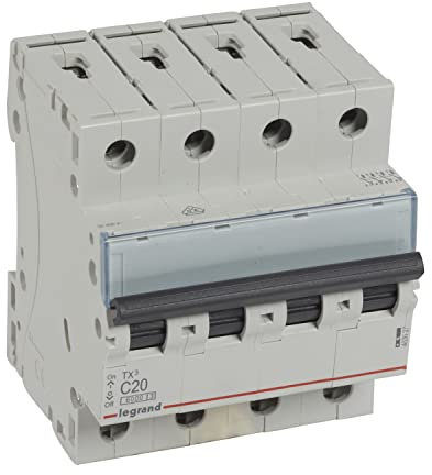 InterruptorAutomaticoTX3 4 Polos 20A Legrand 403627