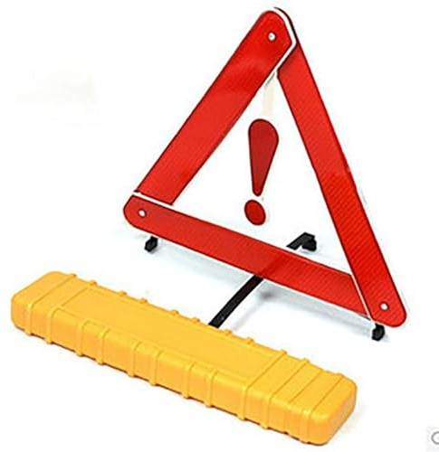Reemky Triangolo riflettore, Universale Pieghevole di Emergenza Auto Camion Van Avvertimento Triangolo segnaletica Sicurezza Stradale Strumento Kit Riflettente con Valigetta (2PCS)
