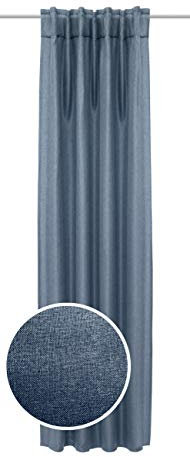 Albani Deko-Schal mit Gardinenband und verdeckten Schlaufen-DimOut/Jolie Jeansblau / 245x135 cm, 245x135cm