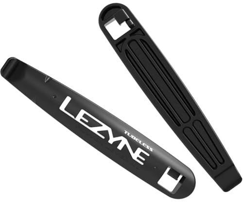 LEZYNE Tubeless Power XL Tire Lever | Durable Composite Matrix Levers with Spoke Hooks & Increased Leverage | Versatile Tubeless Tire Bead Tool for MTB, Road, Gravel & E-Bikes, Black
