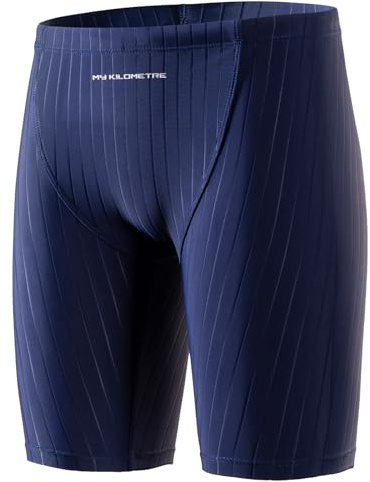 MY KILOMETRE Pojkar Baddräkt Jammer - Hållbara Simbyxor Jammers Klorresistenta, Snabbttorkande Mellanlängd Shorts Badbyxor för Träning och Tävling