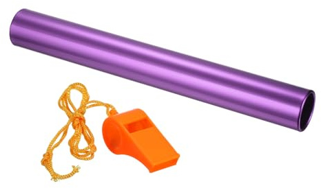 PATIKIL Bâton de Relais Tube en Aluminium pour la Course sur Piste Violet