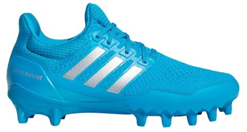 adidas Men Ultraboost American Football Cleats, Solar Blue/Silver Metallic/Solar Blue, 9 Medium