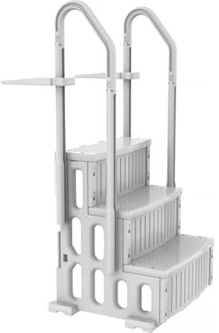 Habitat et Jardin Escalier Simple de Piscine Nathan - 3 marches - en Plastique