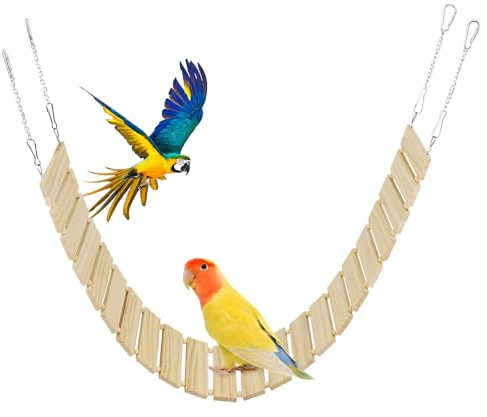 Besreey Altalena per uccelli, in legno resistente alle intemperie, con stabilità, accessori per pollaio con giocattolo robusto contro la noia, per galline, galli e