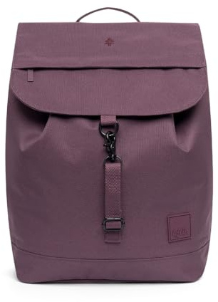 Lefrik - Mochila Scout - Backpack Mochila Portátil 14 pulgadas Solapa Superior - Tejido 100% Reciclado - 40x30x16 cm - Capacidad: 19,2 L - 500gr (Maroon)