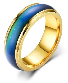 Novearring Spinner Fidget ring för kvinnor färgskiftande stämningsring ångestlindring för vuxna ångest- och stresslindrande smycken